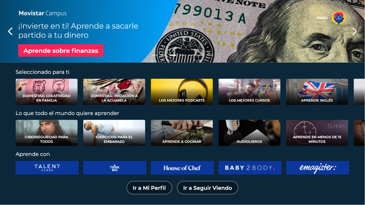 Emagister está presente en la nueva Living App de formación que ha lanzado Movistar+