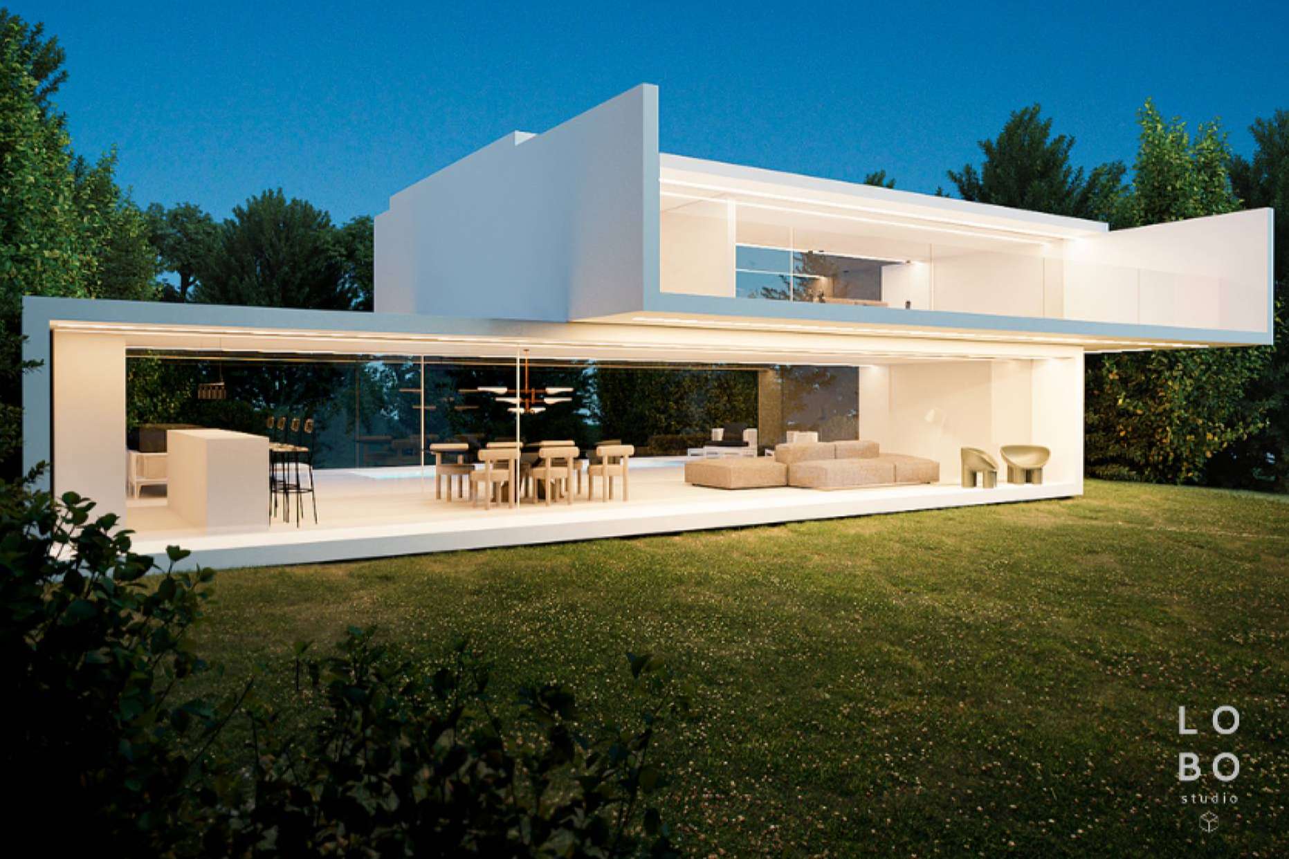 Presentación de un futuro proyecto con el render de exteriores de Lobo Studio