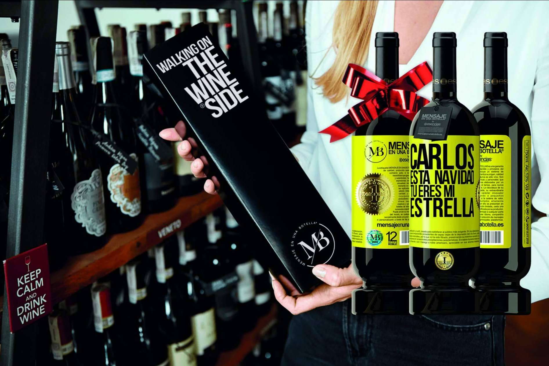 Para estas navidades, se ofrecen Vinos Premium personalizados de regalo