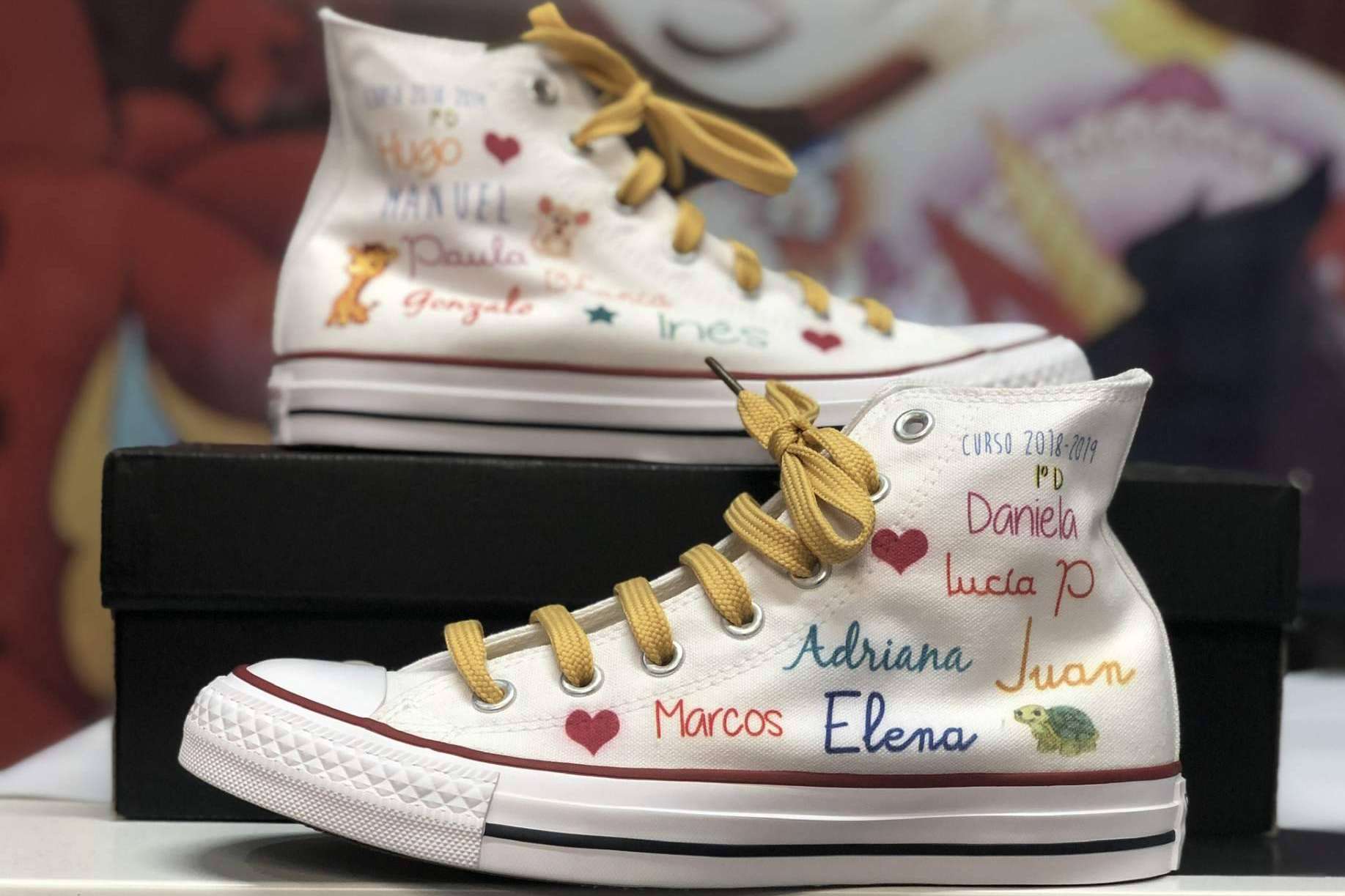 Zapatillas personalizadas para plasmar la identidad de quien las lleve, de la mano de AMM Aerografía