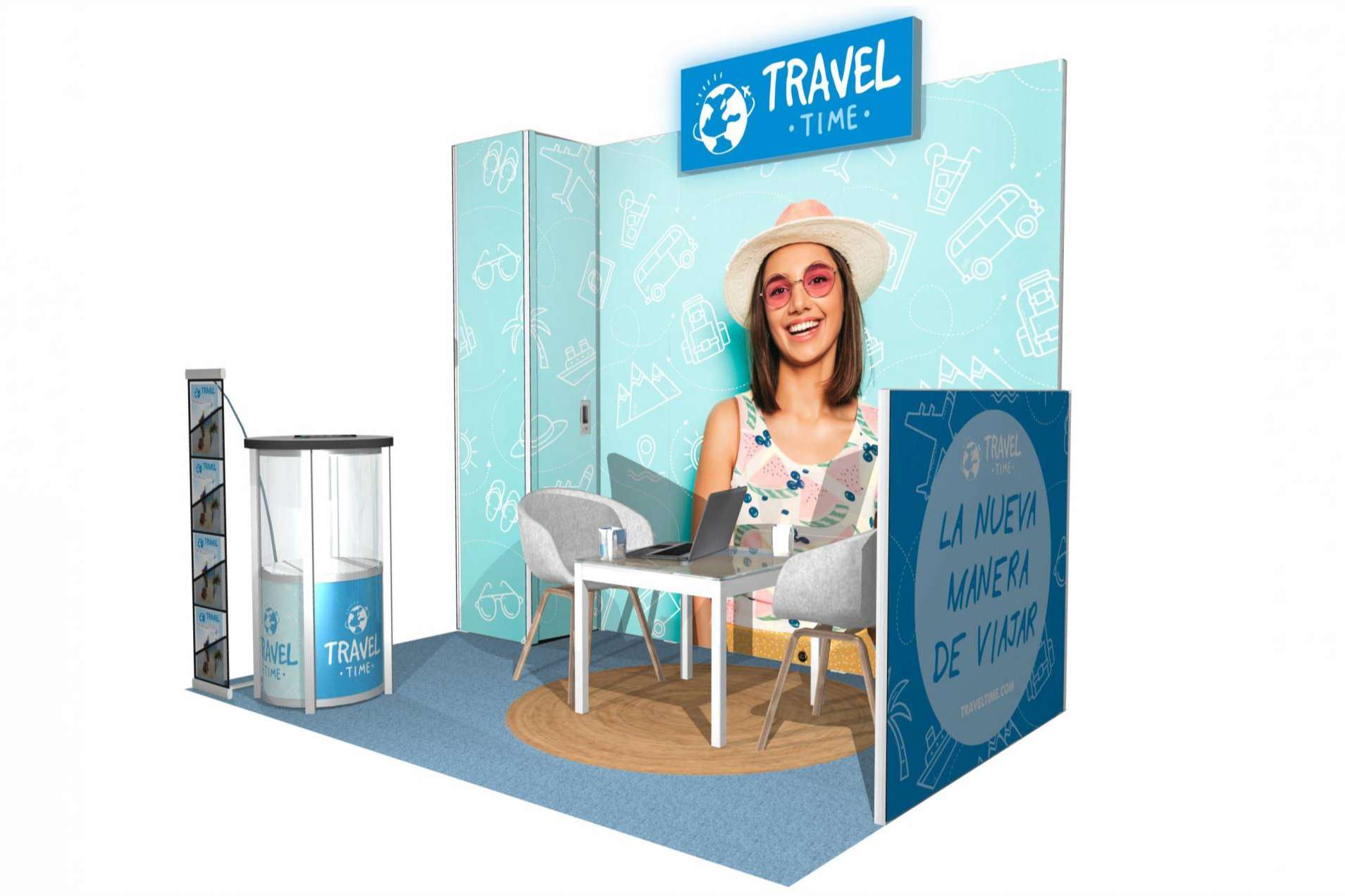Olika Stands dispone de displays personalizables para eventos en el exterior