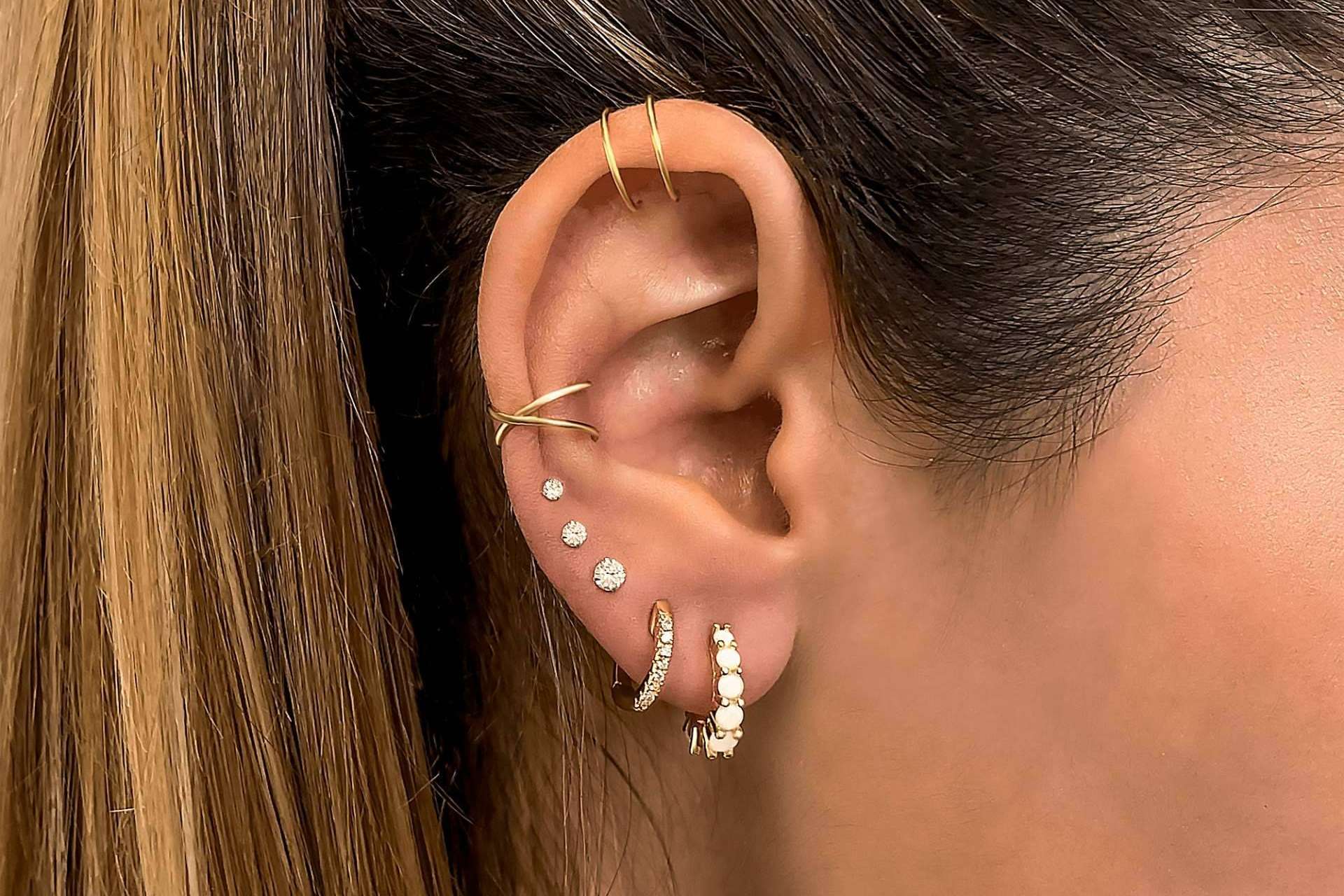 Pendientes minis para crear looks versátiles, en Le Petite Marie