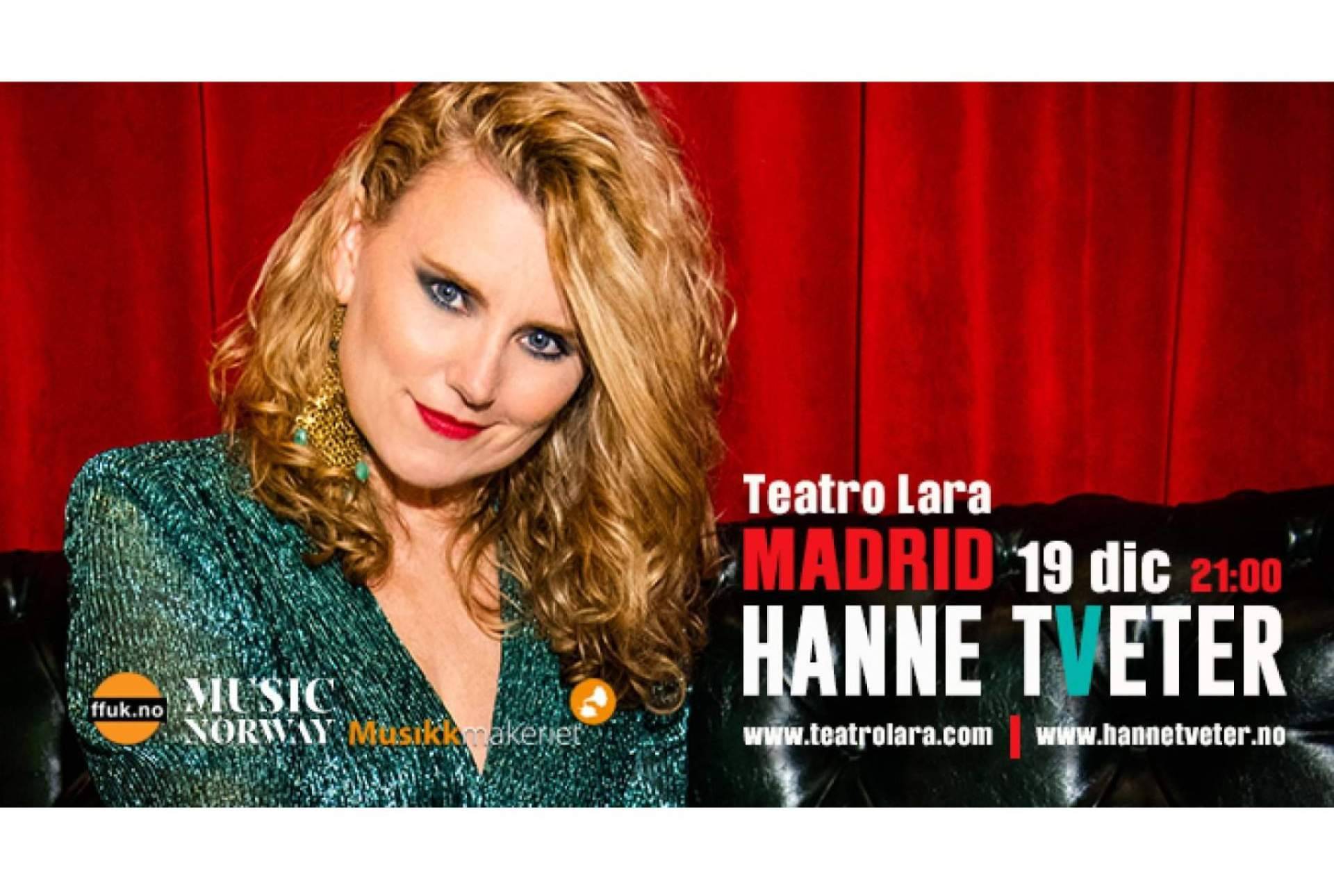 Hanne Tveter presentará un adelanto de su nuevo trabajo en el teatro LARA de Madrid el próximo 19 de diciembre, un «Concierto Jazz Flamenco con aires Noruegos»