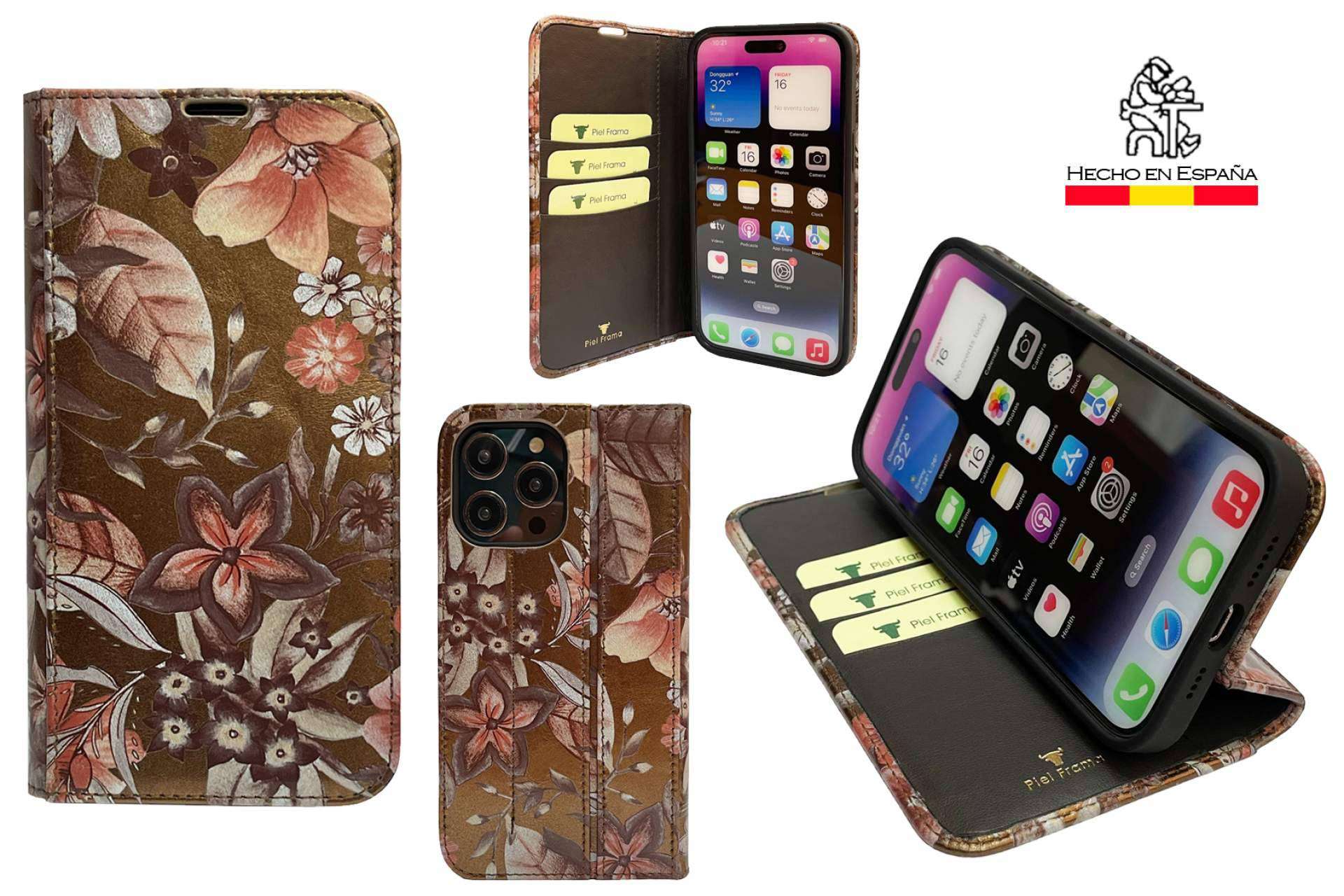 Colección verano 2023, fundas de piel estilo libro para iPhone 14 Pro y iPhone 14 Pro Max
