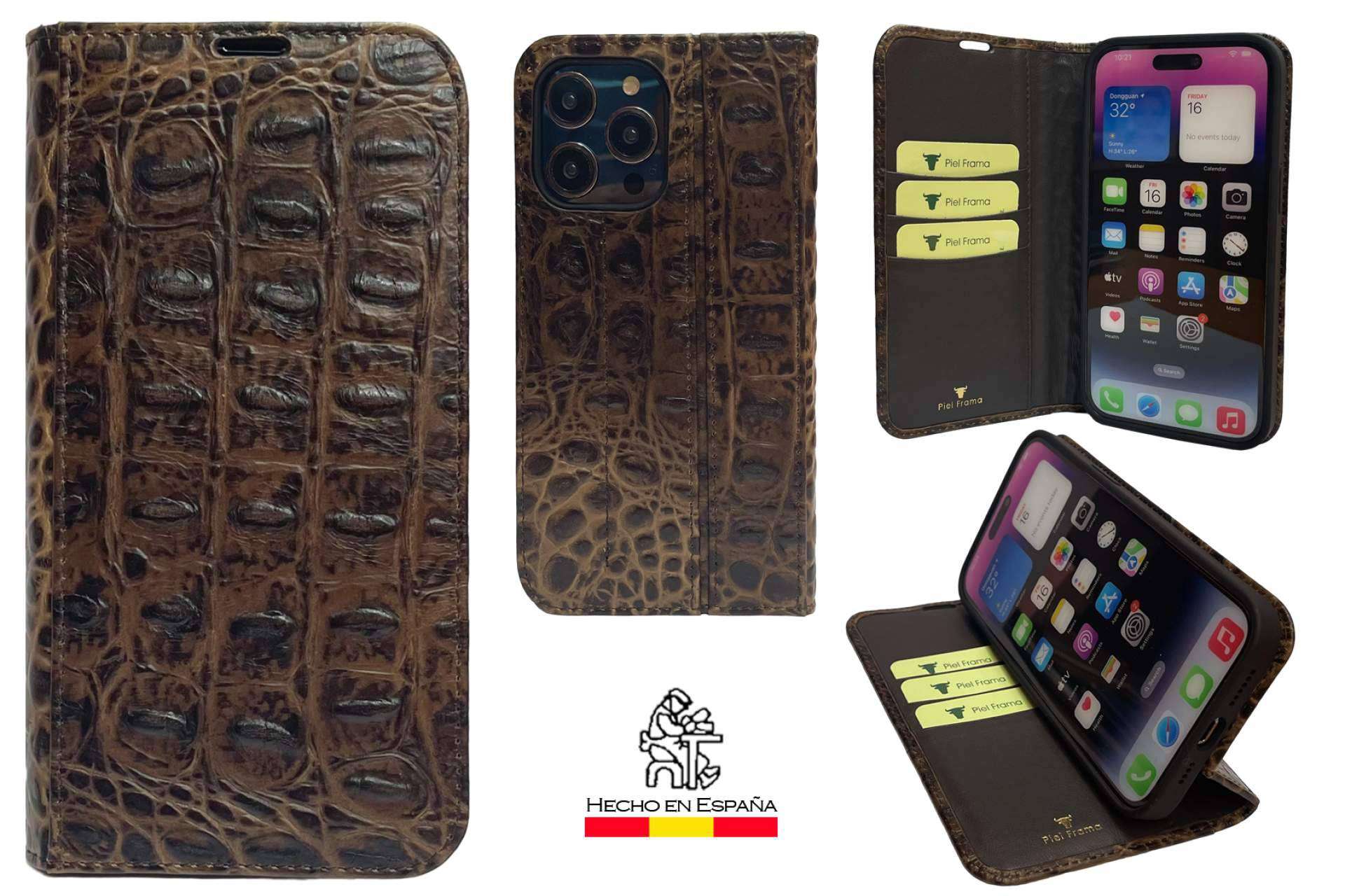 Piel Frama incluye en su colección verano 2023 fundas tipo libro para iPhone 14 Pro y iPhone 14 Pro Max