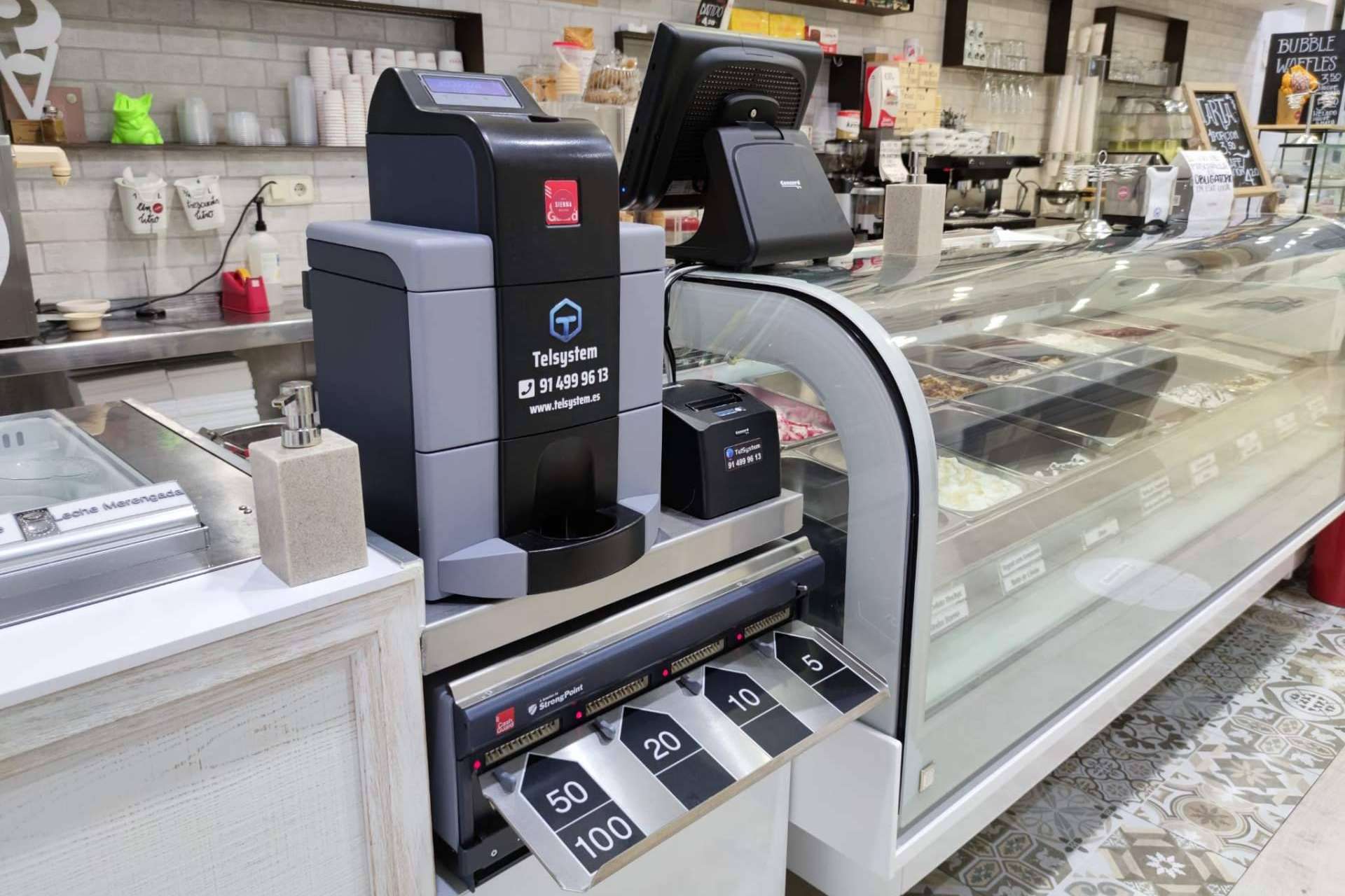 CashGuard es una caja registradora de cobro automático que cobra sola