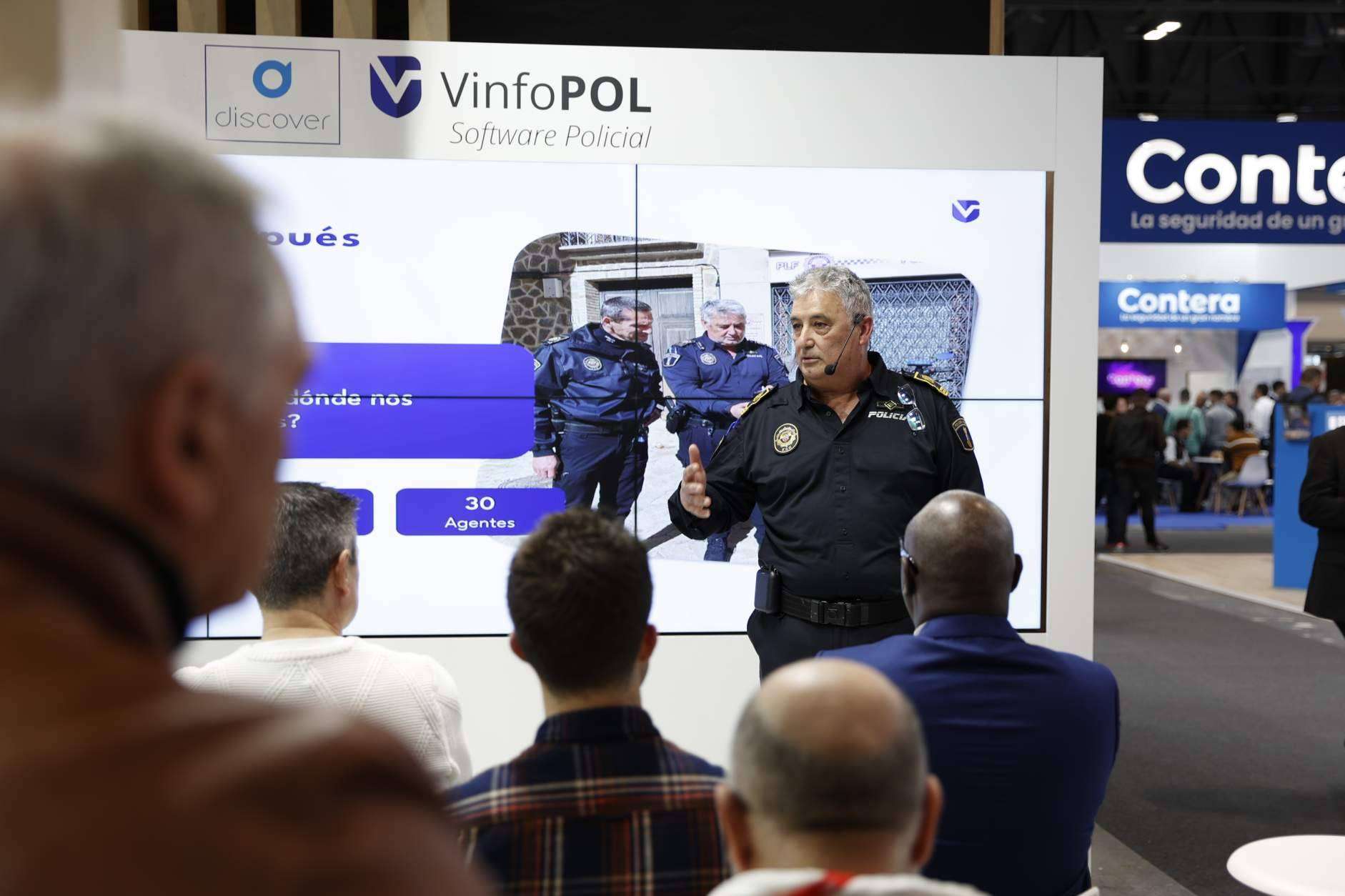 Los software policiales VinfoPOL y Discover han batido récords de asistencia en SICUR 2024
