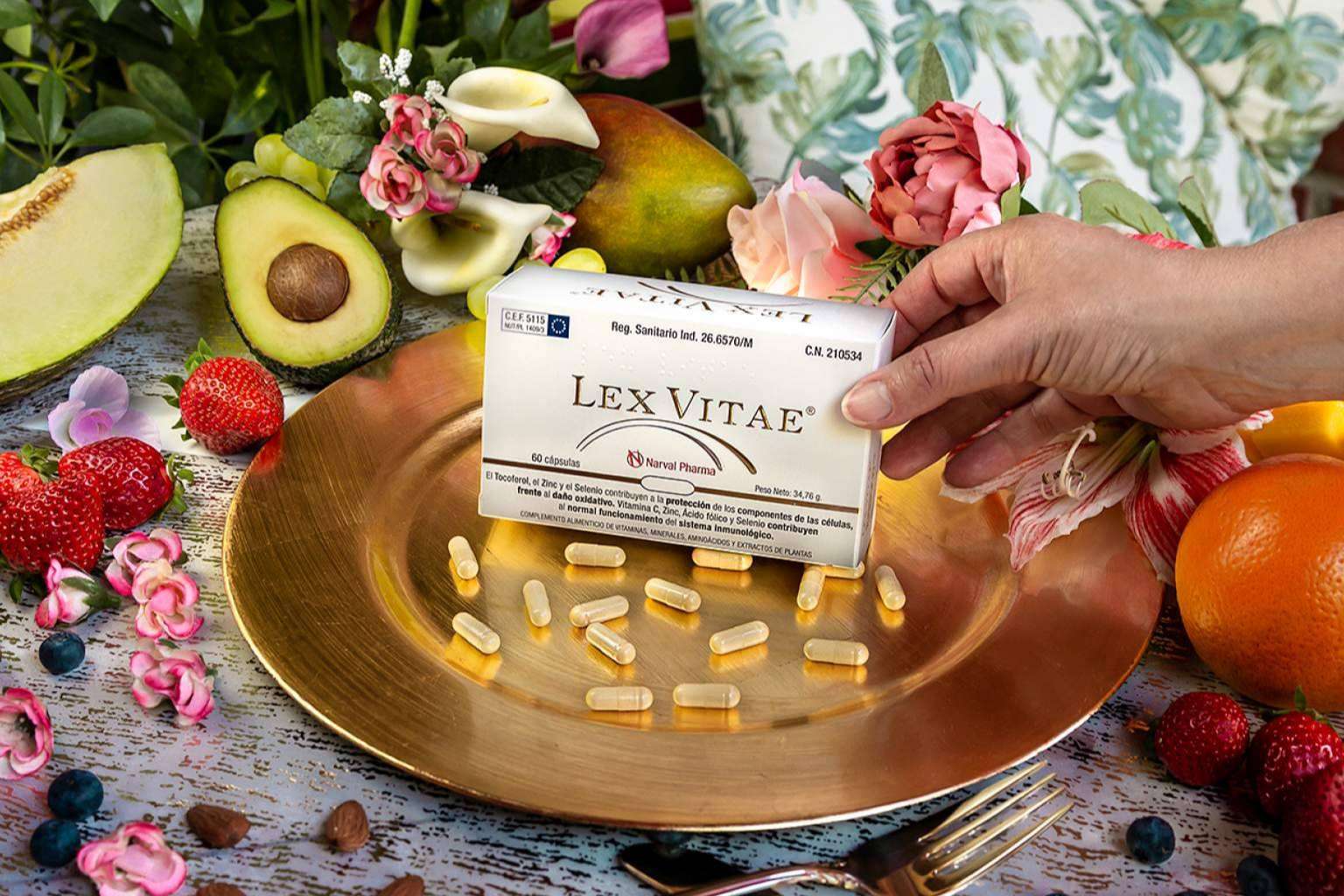 Lex Vitae, antioxidante oral, ideal para regalar junto con Lex Vitae Cap, sérum antiedad
