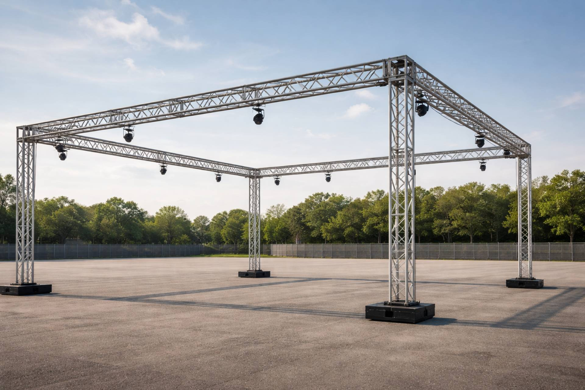 Estructuras truss para stands y eventos, la propuesta de alquiler truss de ASB Audiovisuals